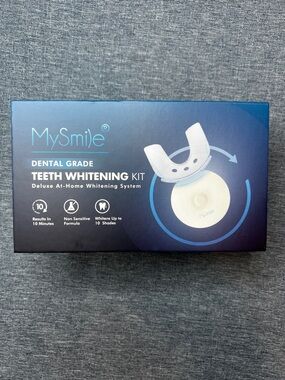 MySmile Teeth Whitening Gel Kit Teeth Whitener W/ LED Light Tray NEW OPENED BOX